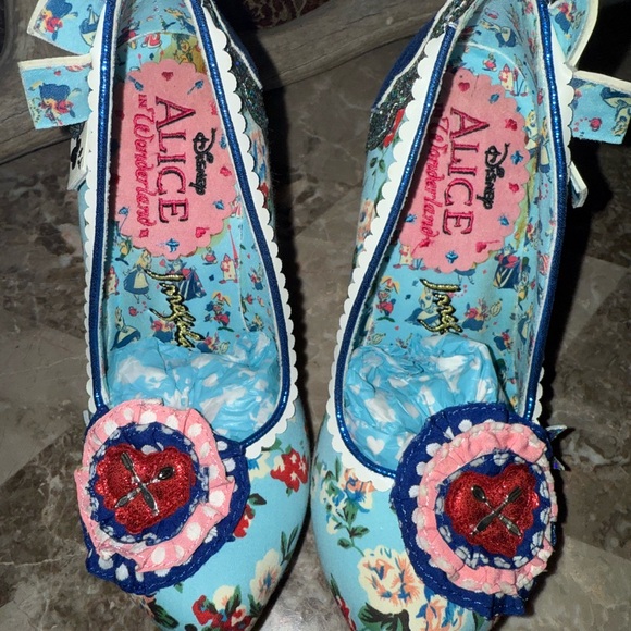 VHTF SUPER RARE LE Irregular Choice Alice in Wonderland heels! Sz 37 NIB - Picture 13 of 13